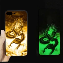 Marvel Avengers Batman Luminous Glass Case For iphone 7 8 6 6s Plus X 10 Black