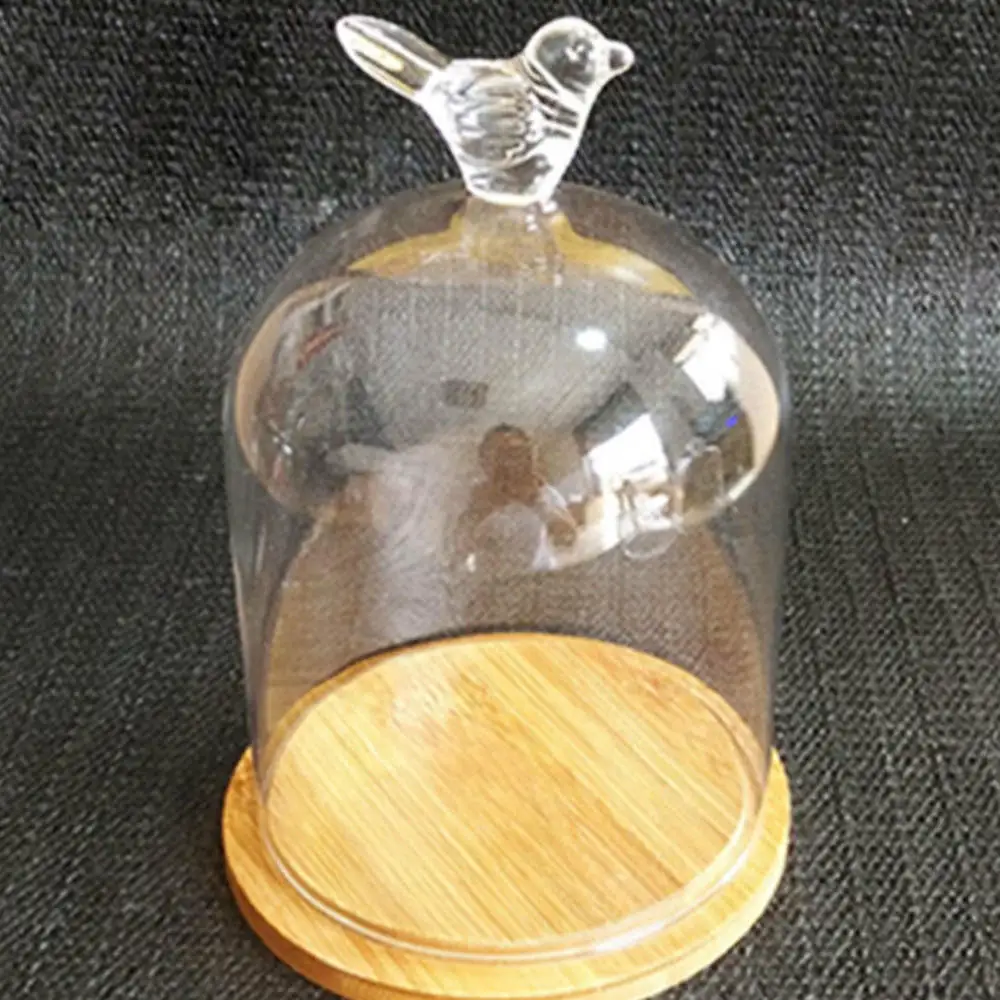 Вечный цветок стеклянная крышка ручной DIY Ароматерапия Свеча Пылезащитная крышка ремесло прозрачное стекло крышка подарок любви
