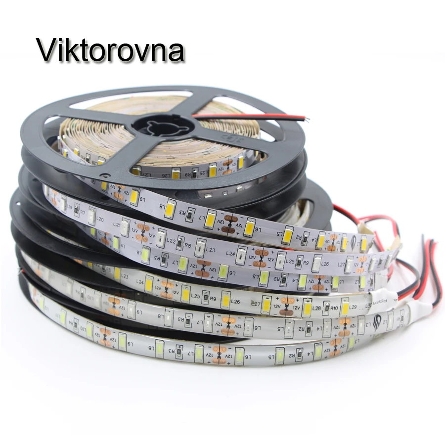 

Viktorovna led strip light 5630 5730 SMD flexible Fita Diode tape lamp non / ip65 Waterproof 60led/M wholesale free shipping