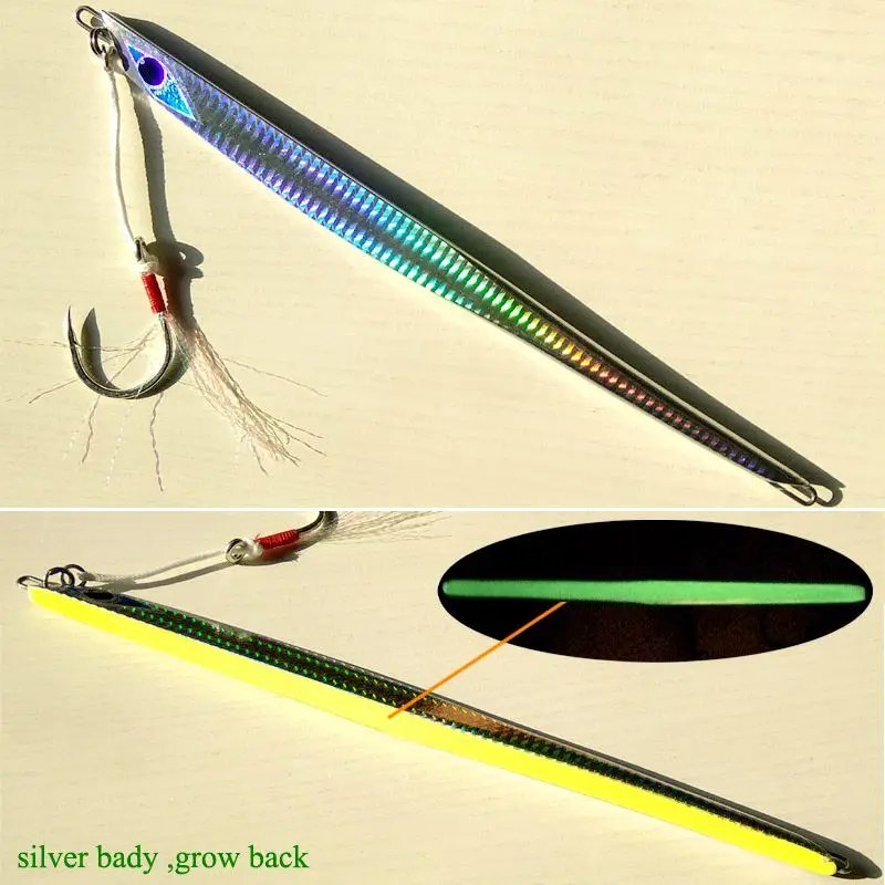 Japan 1pc 120g/210g lead fish lead jig knife jig Mixed 2 colors with