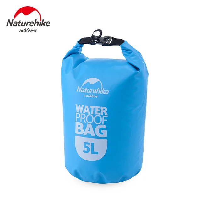 Naturehike открытый водонепроницаемый мешок 2L 5L портативный плавательный дрейфующий плавающий мешок речной треккинг мешок складной водонепроницаемый хранения - Color: Blue 5L