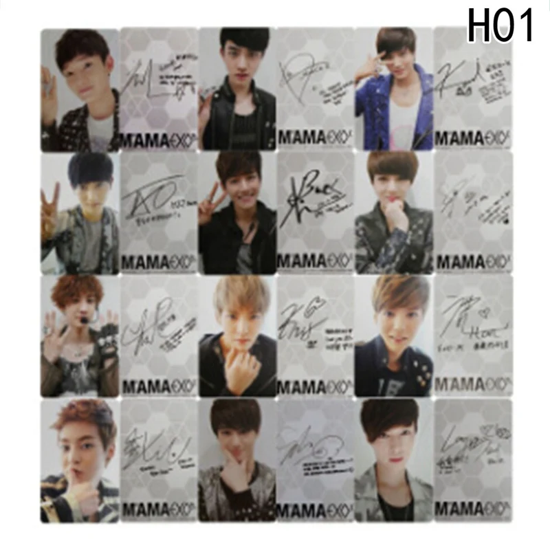 Youpop KPOP EXO K M точный LOTTO Plant 3 EX'ACT альбом самодельные бумажные карты POP Подпись LOMO