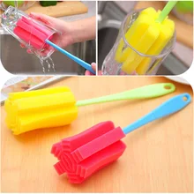 Бутылочки Кисточки 360 градусов вращения Кисточки для Бутылочки Кормление Бутылочки чашки Кисточки чище Детские Кормление бутылка чистого Кисточки