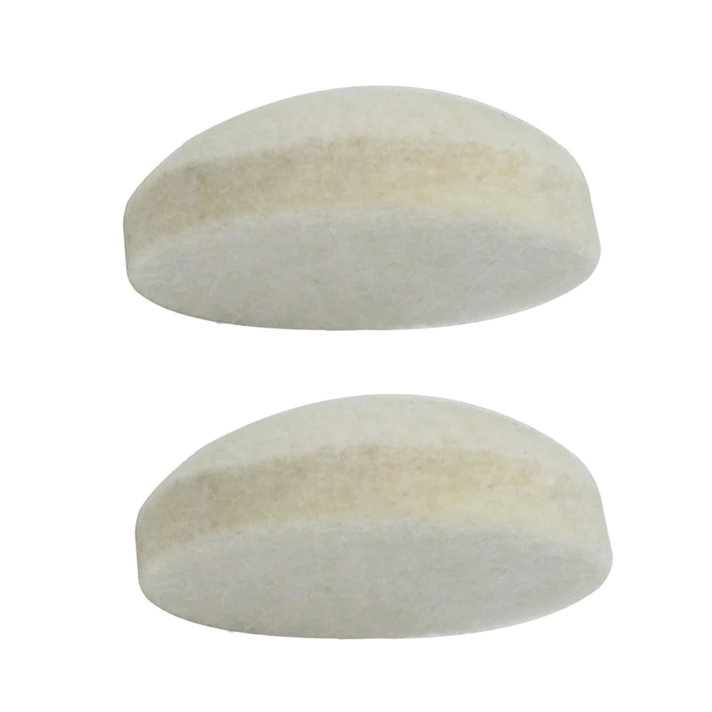 2pcs Bass Kick Drum Beater Wool Felt Pedal Beater Head for Drum Set Kit 34x13mm