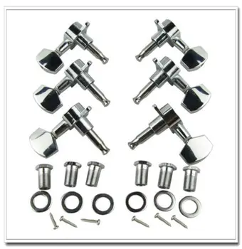 

1Set 3L3R Big Button Sealed Guitar Tuning Pegs Tuners Machine Head Chrome