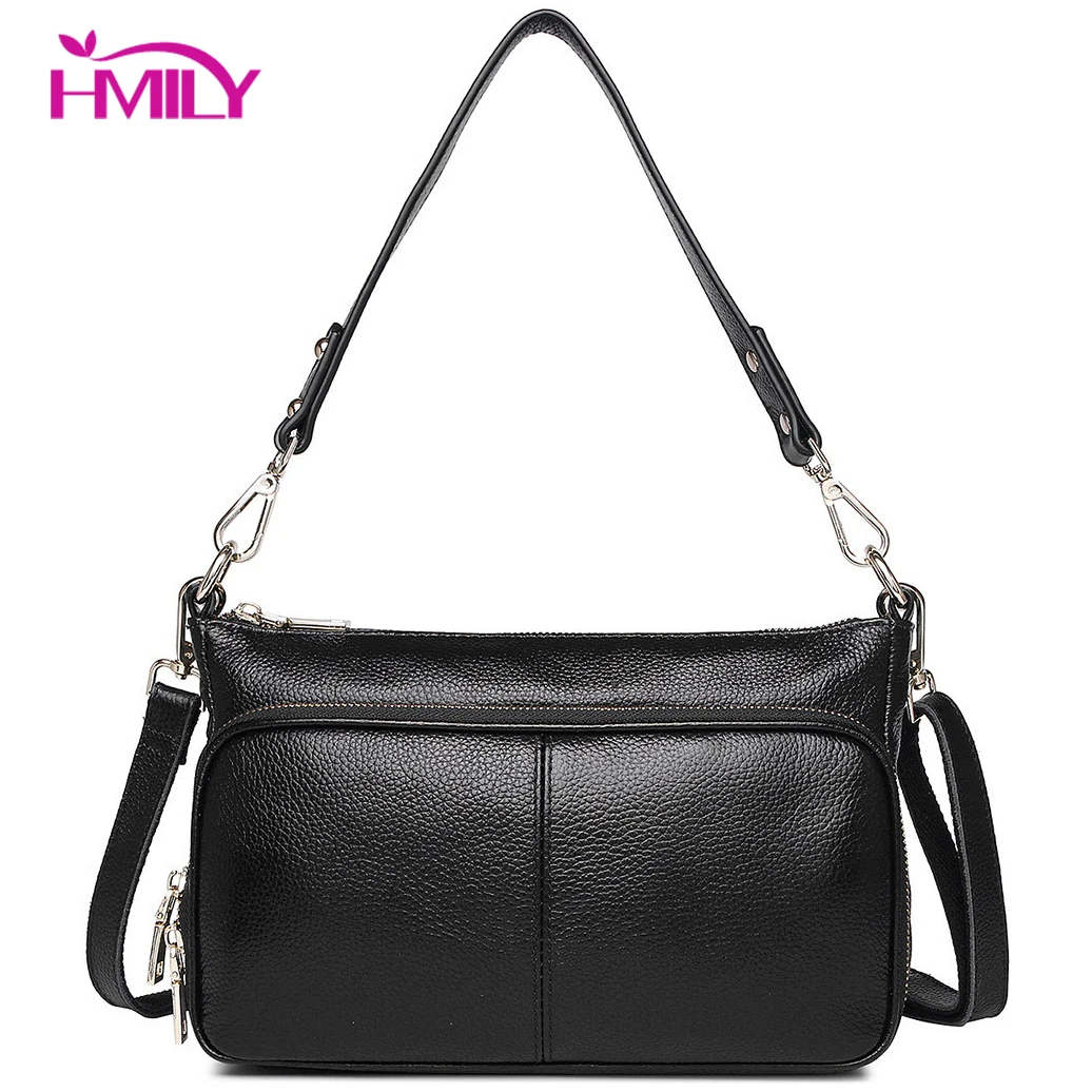 HMILY Summer Women Bag Genuine Leather Handbags Shoulder Small Flap Crossbody Bags For Cowskin Lady Messenger | Багаж и сумки