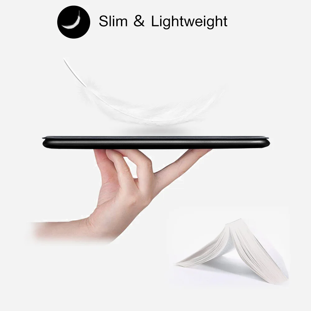 Чехол оригами для Amazon Kindle Oasis 2 3 7," из искусственной кожи, чехол-подставка для электронной книги, чехол+ Защитная пленка для экрана