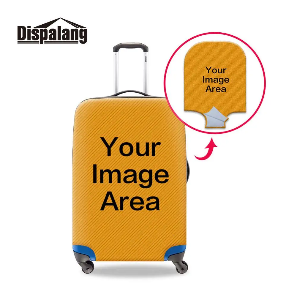 パーソナライズされたカスタマイズ独自のロゴデザイン荷物保護カバー18-30インチトランクケースにスーツケースのための男性ドロップ無料