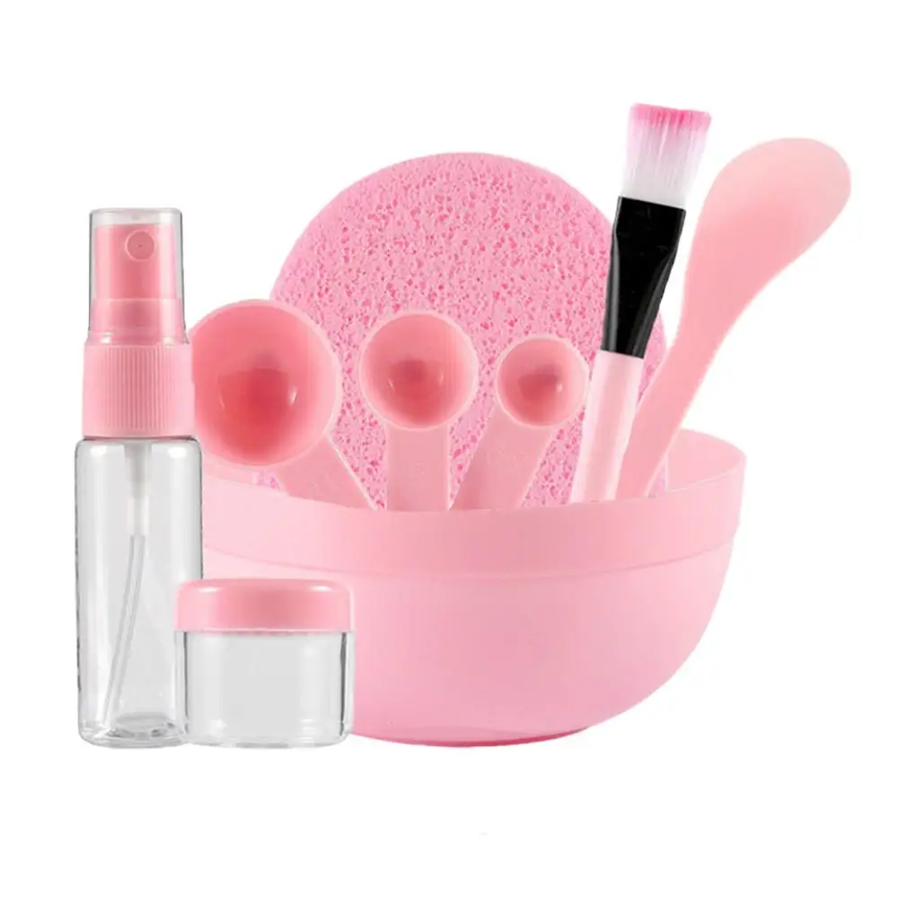 

9Pcs New DIY Mask Bowl Brush Beauty erotic Tool Homemade jade roller Stick Spray Bottle Measuring Spoon