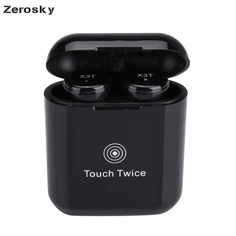 TWS Mini Wireless Bluetooth Earphone Stereo Earbud Headset With Charging Box Mic For All Smart phone X3T
