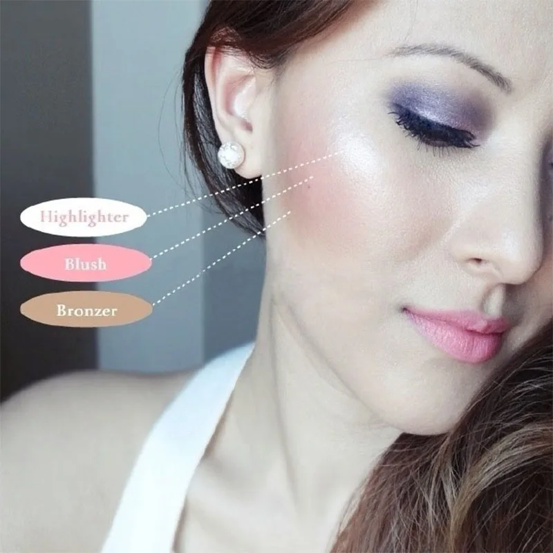 blush and highlighter