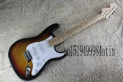 Фабрики Новое поступление распродажа F левый шеи Закат съемки правой Stratocaster Электрогитары пользовательские Средства ухода за кожей в