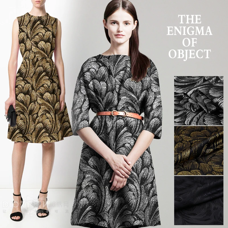 Buy 5 colors jacquard fabric autumn and winter three