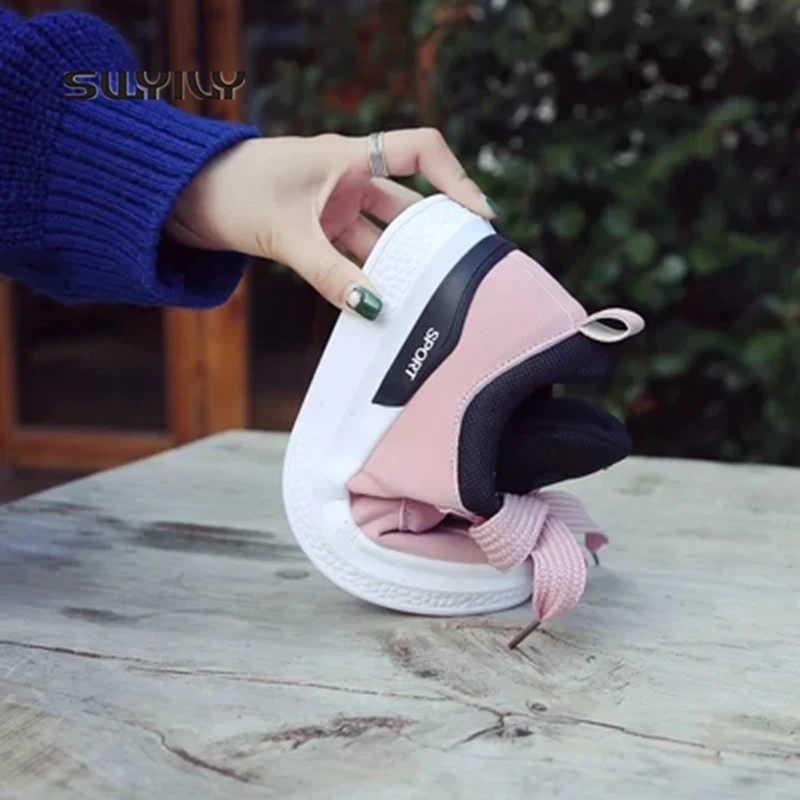 SWYIVY Для женщин спортивная обувь из PU искусственной кожи плоская подошва на