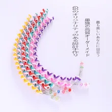 6 шт./компл. и повязка на голову для Для женщин детский женский из резины с пенополистиролом Цвет плетеная резинка для волос лента тесьма головные уборы G0408