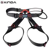 Professional Outdoor Sports Safety Belt Rock Climbing Harness Waist Support Half Body Harness Aerial Survival Equipment professional full body 5 point safety harness seat sitting bust belt rock climbing rescue fall arrest protection gear equipment