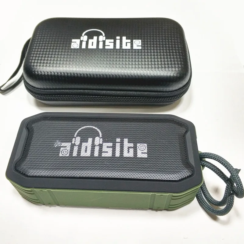 Aidisite портативный Bluetooth динамик IPX7 водонепроницаемый беспроводной открытый динамик стерео звук Bluetooth V5.0 громкий динамик - Цвет: Green with bag
