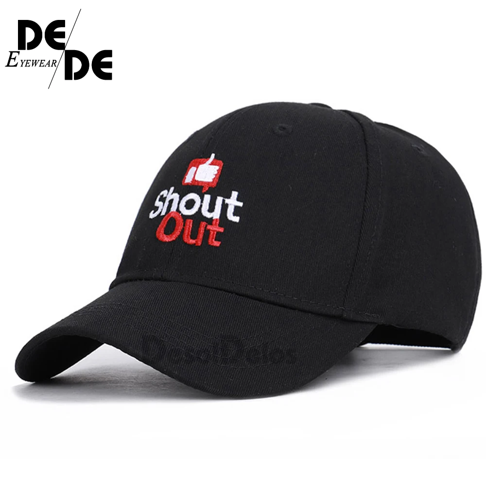

Shout Out Dad Hat 100% Cotton Embroidery Unisex Baseball Caps Thumbs up Trucker Hat Women Men Summer Snapback Adjustable 2019