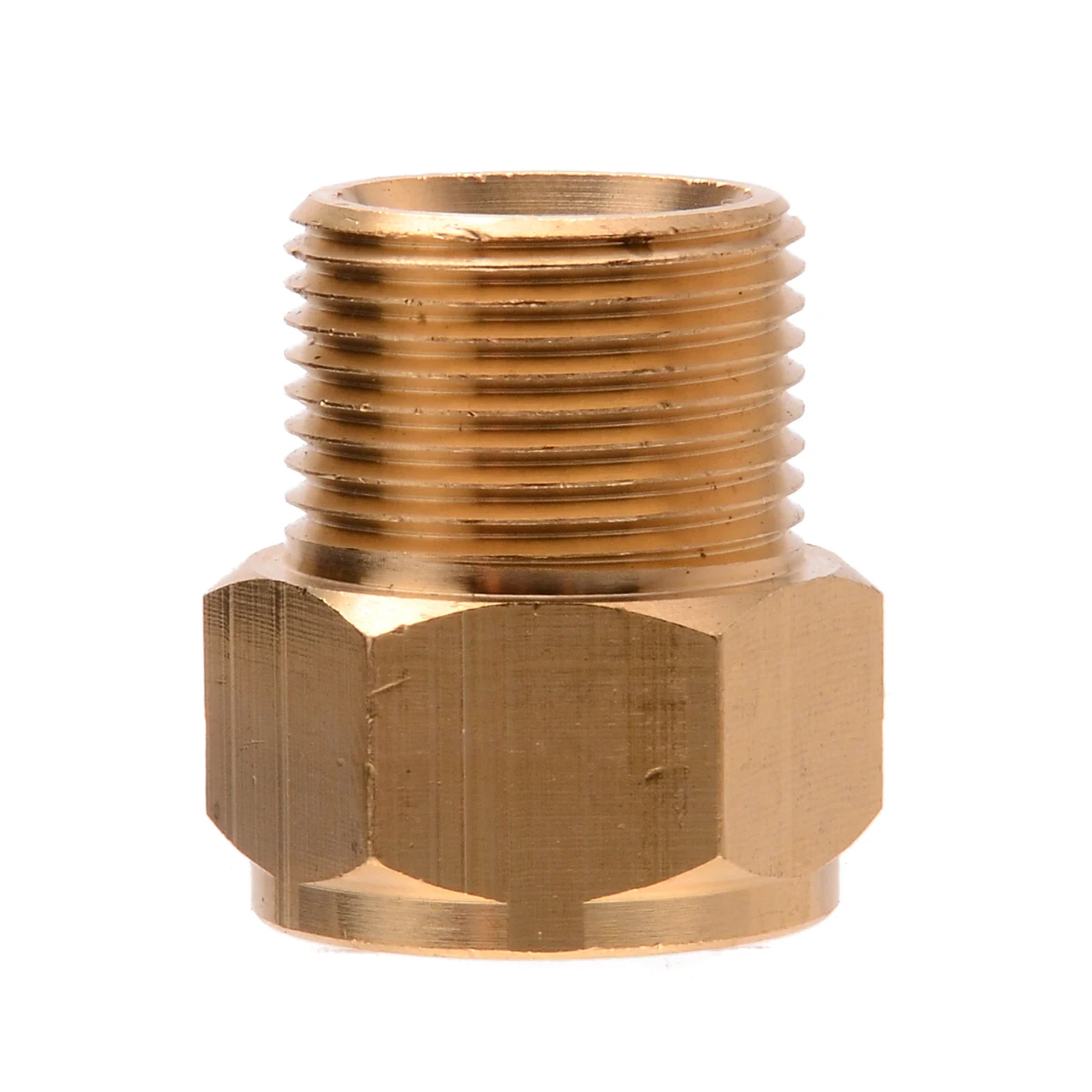 New Copper High Pressure Washer Adaptor M22 Male X M22 Female Hose Coupling Adapter For HD HDS Pressure Washer Quick Fitting