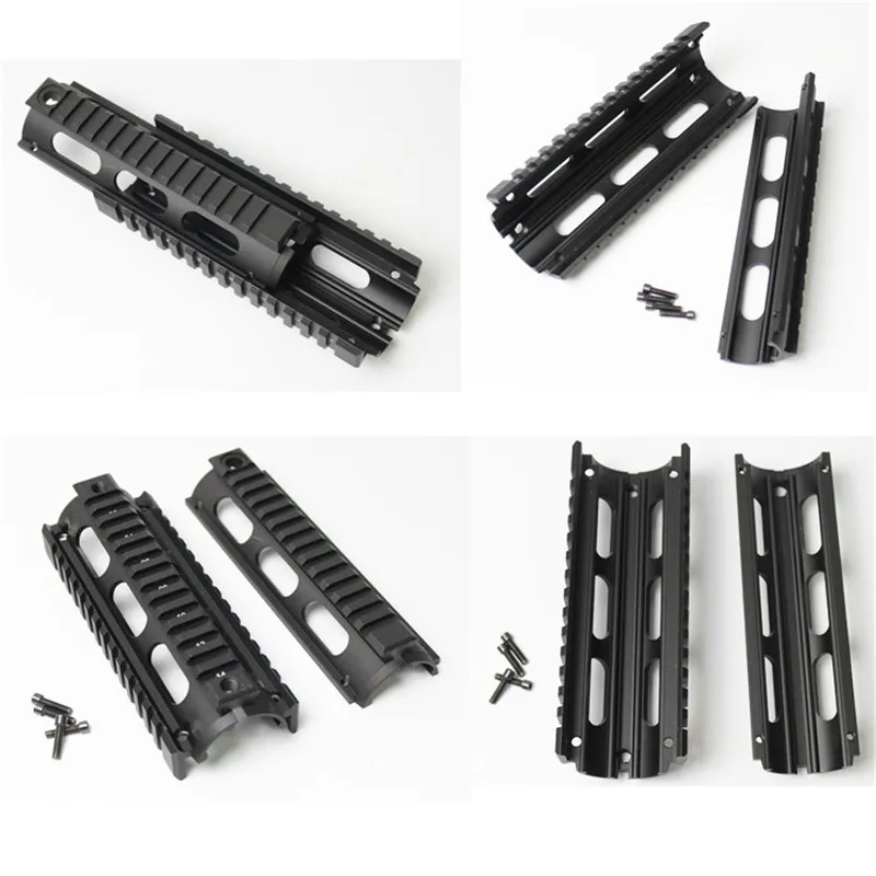 Охотничий Тактический страйкбольный AR-15 M4 Handguard Carbine 6,7 дюймов RIS Quad Rail 2 шт. аксессуары для Пикатинни