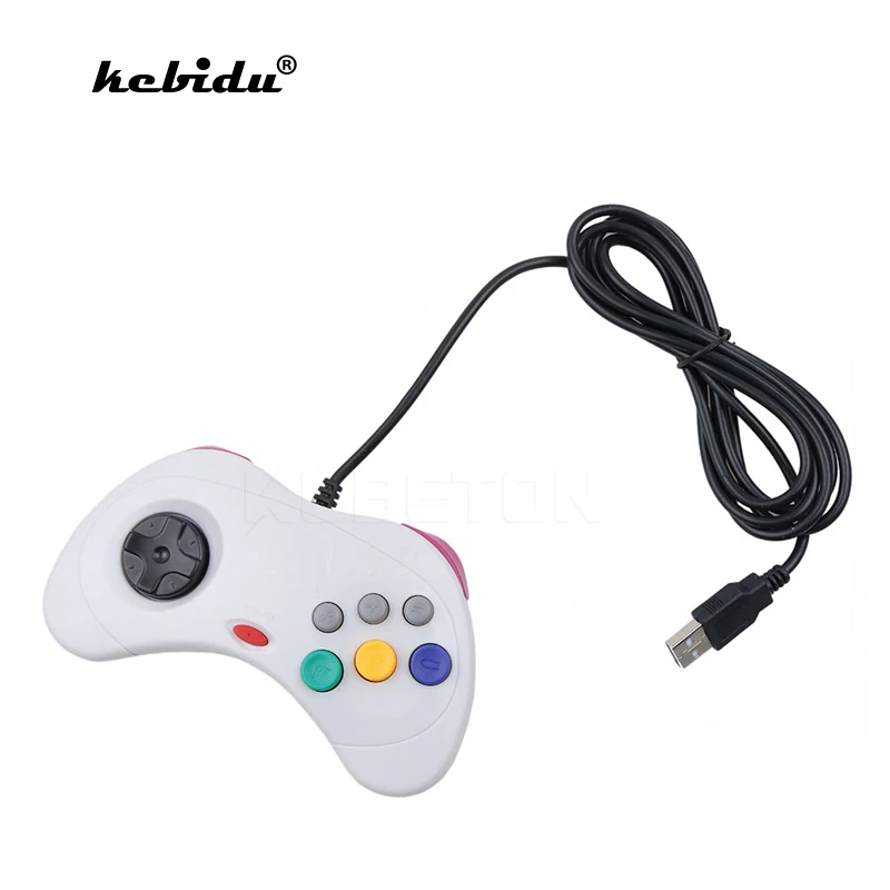 

kebidu Hot USB Wired Joypad Gamepad Controller Gaming Joystick Game Controller For Sega for Saturn System Style for PC