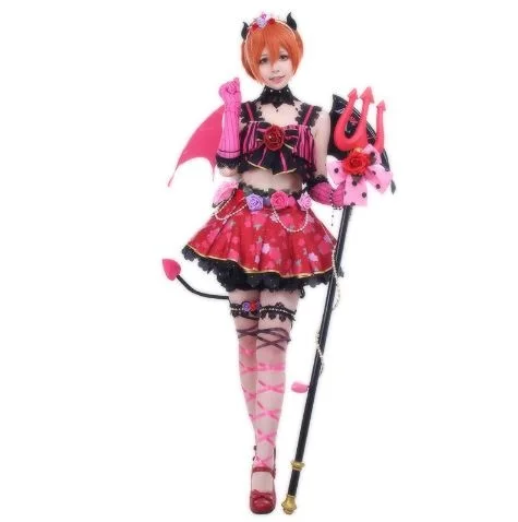 Аниме Love Live! LoveLive! Все персонажи Костюмы для косплея чертенок возбуждение Косака