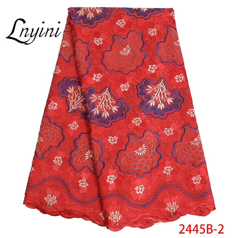 Nigerian Lace Fabrics 2019 African Red Swiss Voile High Quality French in Switzerland For Party L2445B-2 | Дом и сад