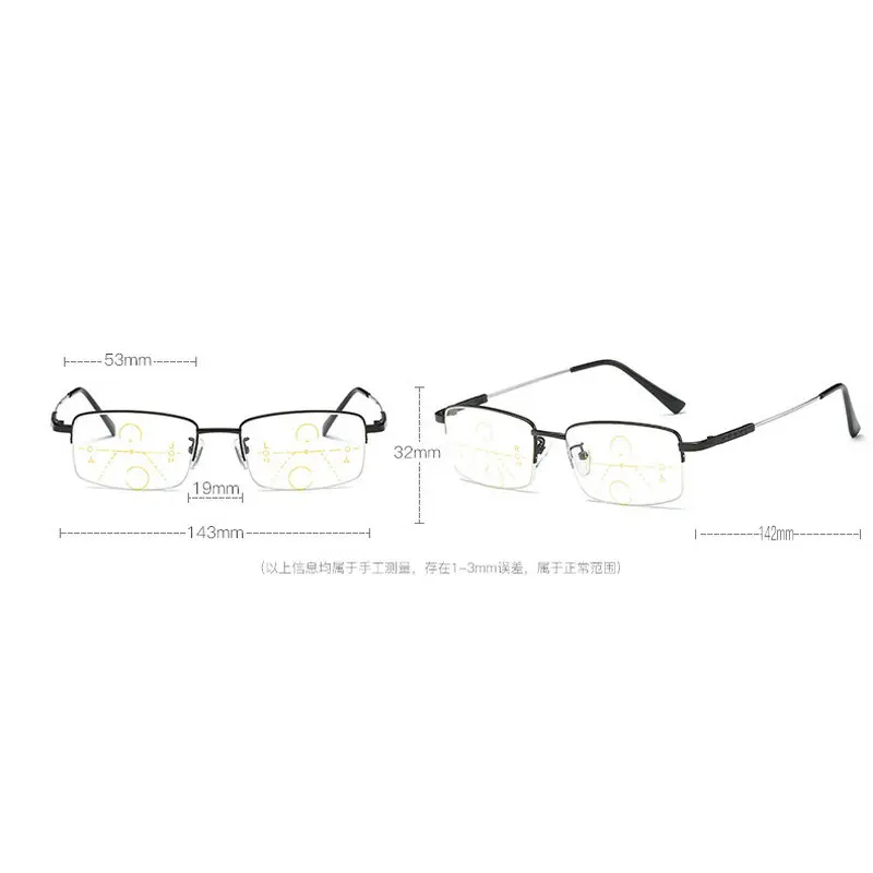 MINCL/Memory super bomb half box с близким использованием мульти-фокус очки для чтения смарт зум дальнозоркости очки для чтения с коробкой LXL