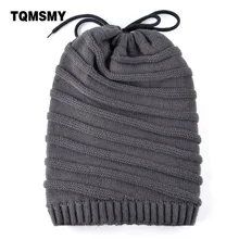 TQMSMY зимняя шапка унисекс для мужчин и женщин шапка бини добавить бархат косой текстуры дизайн многоцелевой воротник шарф маска шляпа TMC10