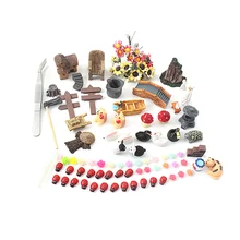 99 шт. миниатюрные украшения комплект Оригинальное творчество Смола DIY Средиземноморский стиль кукольный домик Декор миниатюрный садовое украшение комплект A30