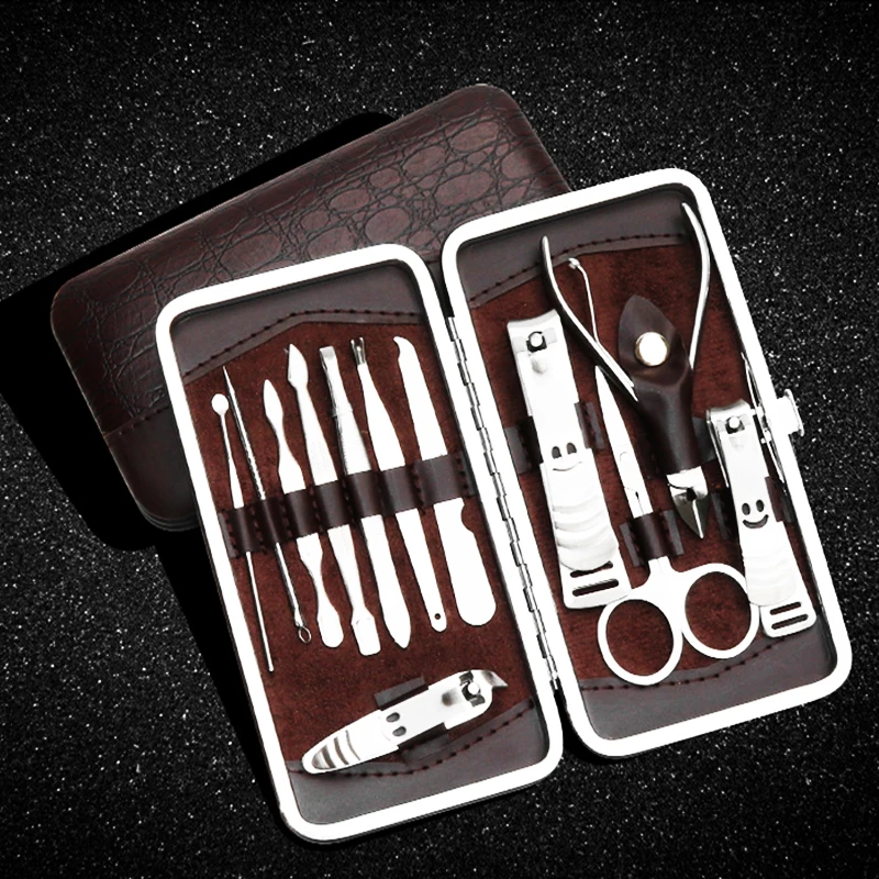 12 In 1 Stainless steel Nail Clipper set Nail Art Manicure Tools Set