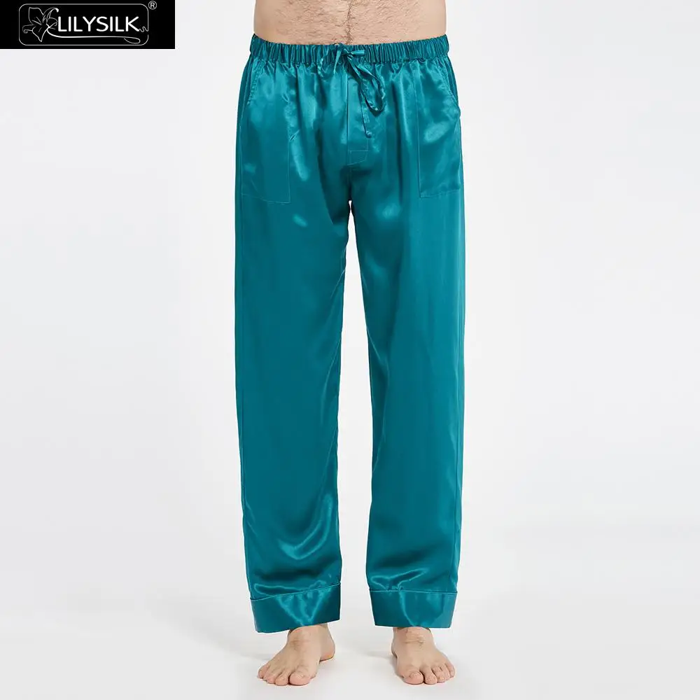LilySilk пижама мужская белье костюм домашняя одежда для мужчн Пижамный комплект