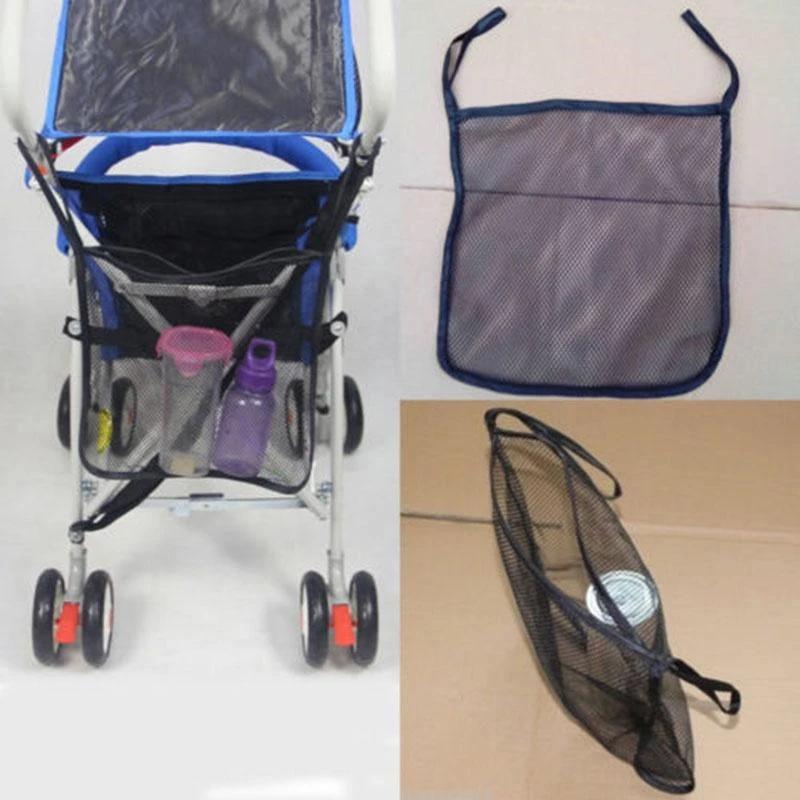 

2019 New Baby Stroller Accessories Pushchair Pram Mesh Bag Baby Stroller Mesh Bag Baby Outdoor Infant Stroller Accessories