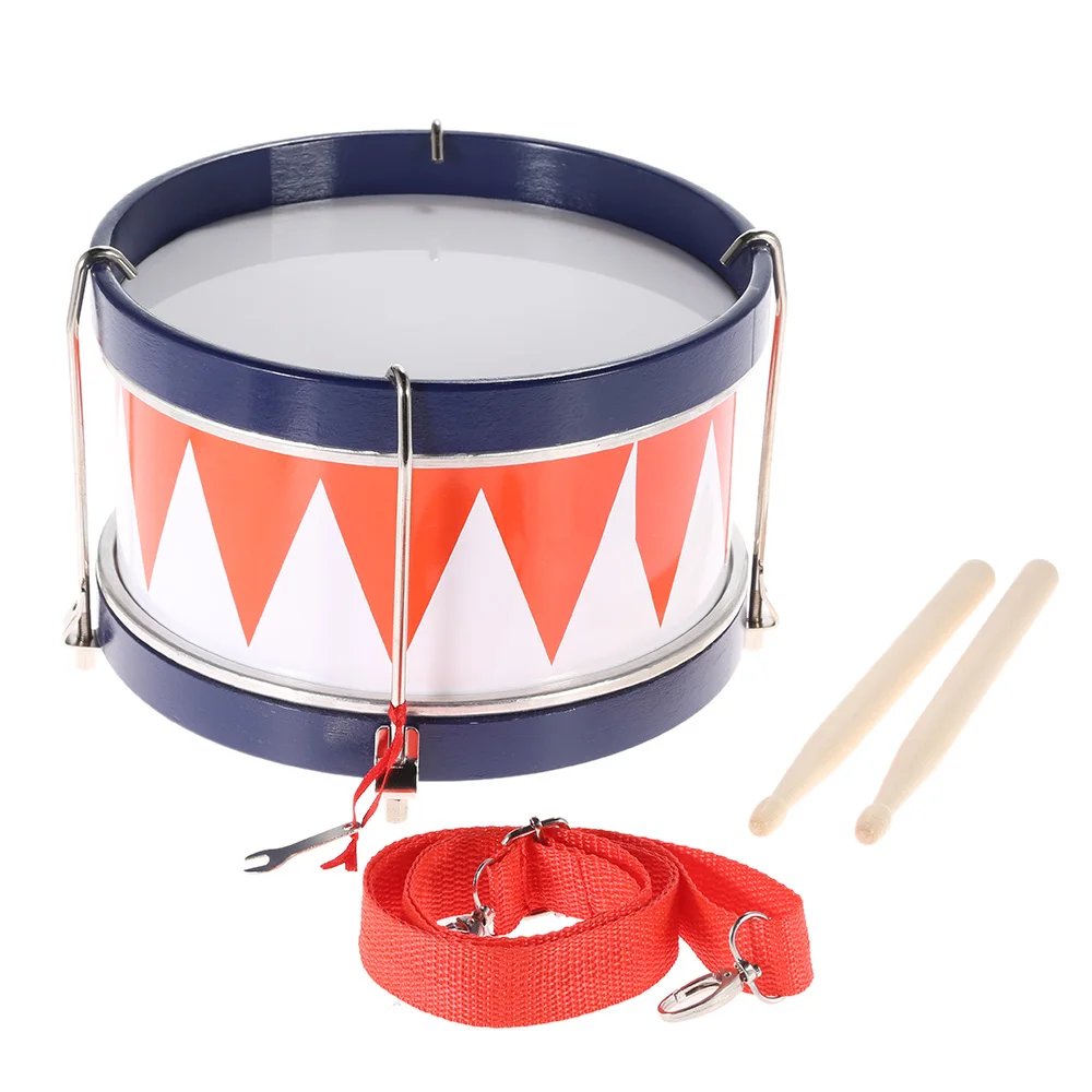 Красочный детский барабан, музыкальные игрушки, ударный инструмент с барабаном, ремешок, игрушечный инструмент, ручной барабан для детей, раннее образование