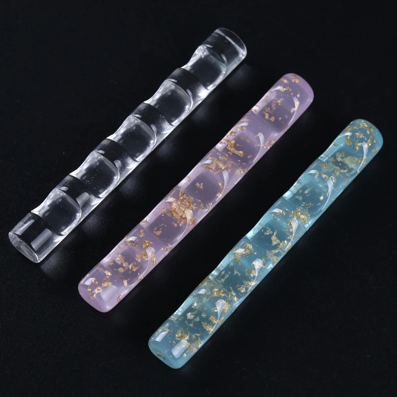 

1Pc Nail Brush Stand Colorful Acryli Holder Display Stand Rest for 5 Nail Art Pen Nail Art Manicure Design Tool Display