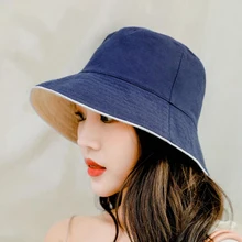 BINGYUANHAOXUAN простые однотонные шляпы-ведерки мужские Реверсивные двухсторонние можно носить хлопок Солнцезащитный Боб Кепка Удобная Рыбацкая шляпа