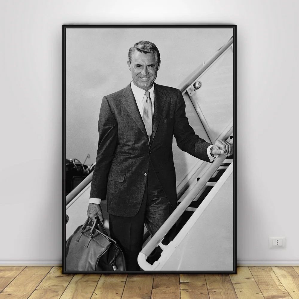 Шелковый постер Cary Grant Art для домашнего декора 12x18 24x36 дюймов|Рисование и