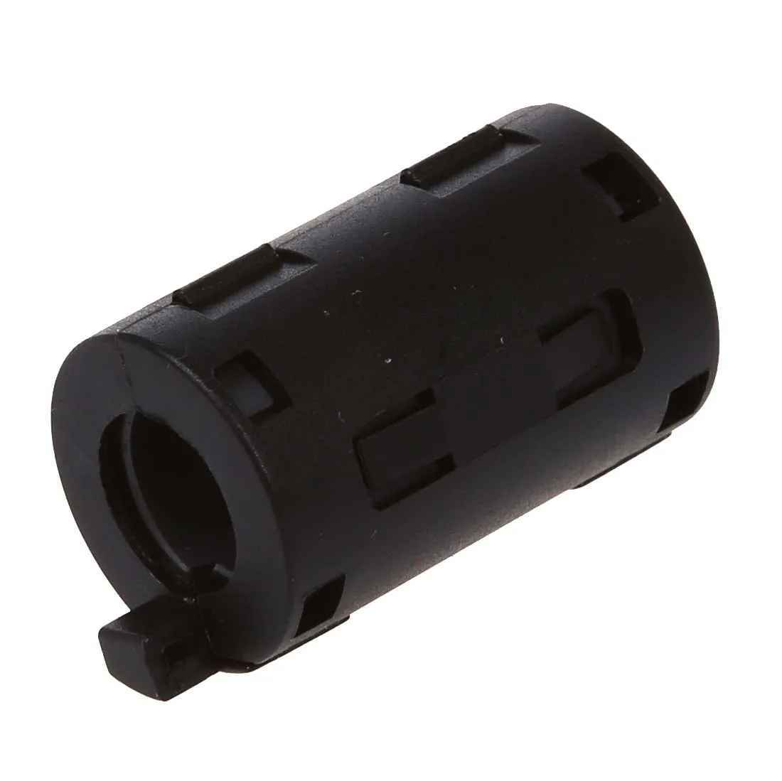 11 millimeter diameter inner shell ferrite filter, plastic cable clip