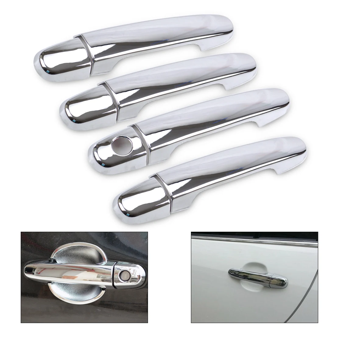 

CITALL Exterior Chrome Door Handle Cover for Toyota Camry 2002 2003 2004 2005 2006 Yaris 2006 2007 2008 2009 2010 Corolla 2003+