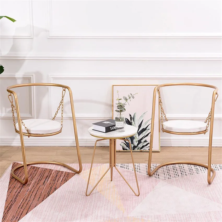  Modern Cafe Chair Nordic Restaurant Leisure Backrest Living Room Bedroom Conference Designer Minima - 32978744269