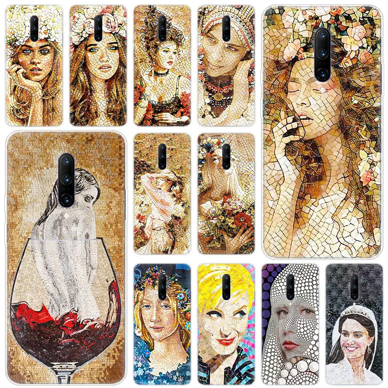 Hot Abstract beauty art Soft Silicone Fashion Transparent Case For font b OnePlus b font font