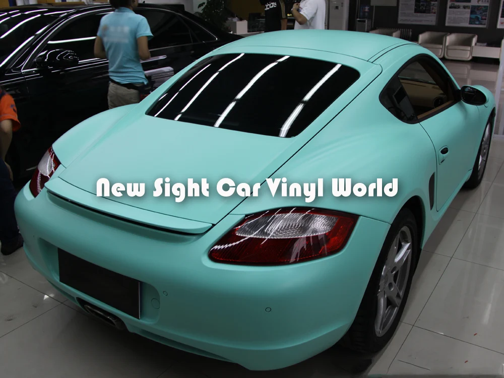 High Quality Matte Mint Green Car Vinyl Wrap Air Free