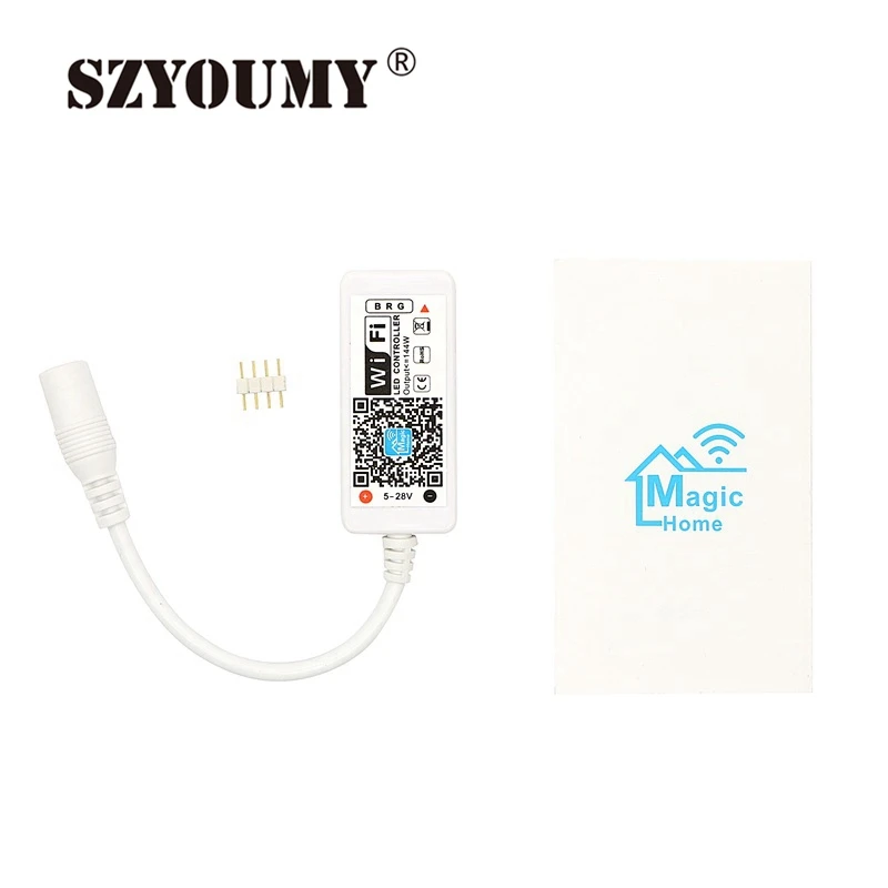 SZYOUMY мини WiFi RGB RGBW контроллер по телефону DC 5 V 24 общий анод подключение приложение