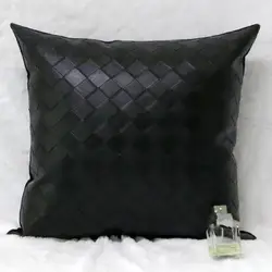 Роскошный PU меховой плед диванную подушку из искусственного меха кожа бросить подушки сиденья для обивки мебели, Коричневый диван сиденье