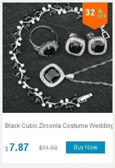 925 пробы серебряные свадебные белые CZ камни Ювелирные наборы Свадебные серьги для женщин ювелирные изделия кольца браслет ожерелье набор подарочная коробка