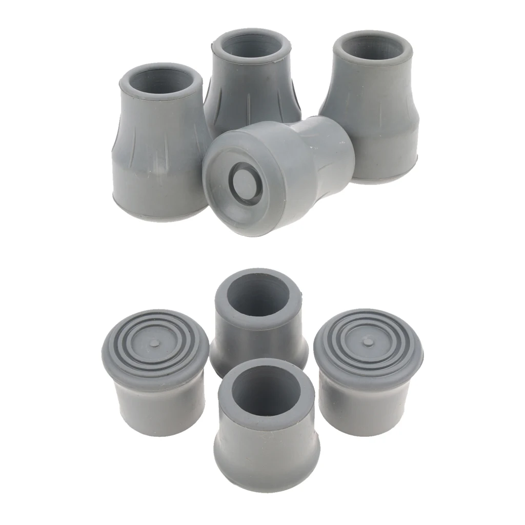 8Pcs Rubber Tip End Cap Hiking Walking Stick Trekking Pole Covers