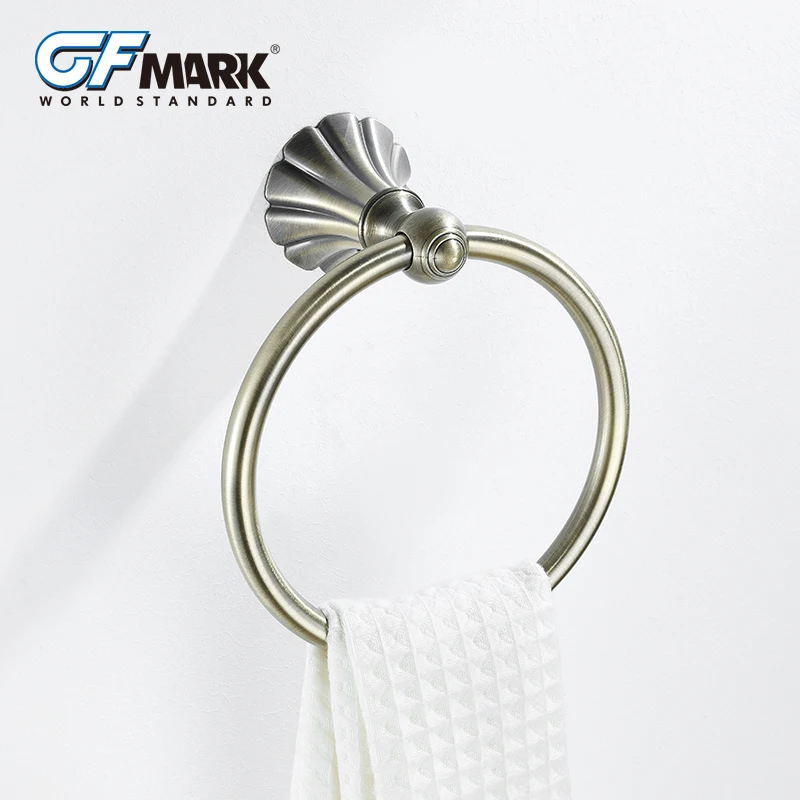 GFmark антикварное кольцо для полотенца Держатель Бронзовый Матовый Европейский