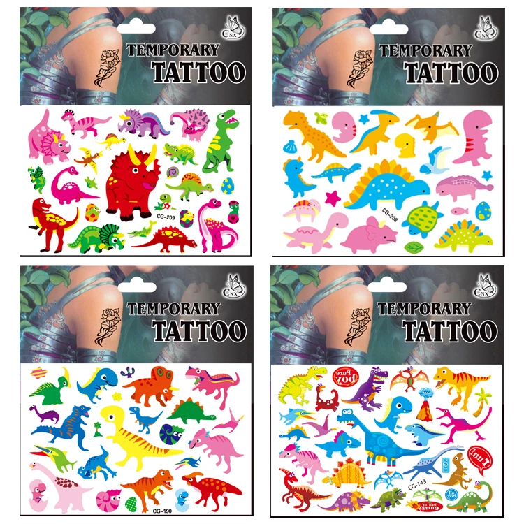 

Dinosaur Animal Fish Cartoon Tattoo Sticker Children Kids Birthday Party Favors