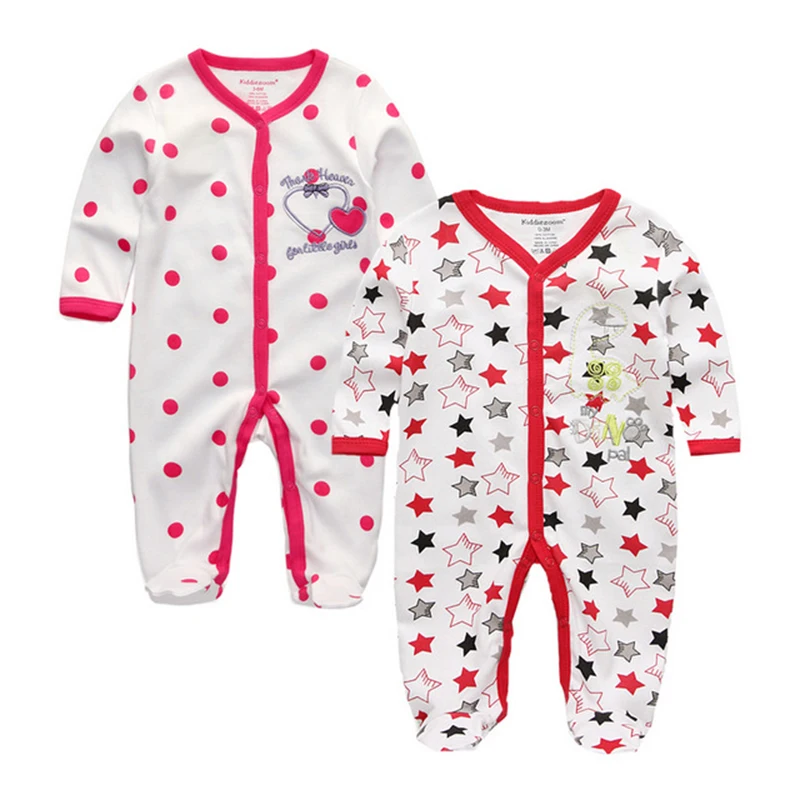 

2PCS/LOT Great Value Baby Clothing Sets O-Neck Cute Cartoon 100%Cotton Full Sleeve 0-12M Baby Rompers Roupas de bebe Girls Boys