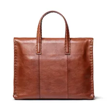 Men Business Briefcase Crazy Horse Genuine Leather Shoulder Portfolio Laptop Bag Fashion Document Bag Cow Leather Office Handbag vintage portfolio genuine leather men briefcase laptop bag laptop case leather business bag large tote handbag shoulder bag